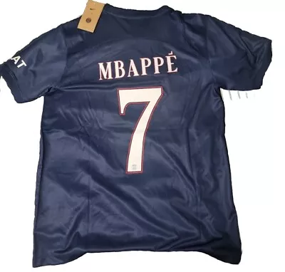 Mbappe PSG 2023 Home Football JerseySize Large Authentic • $50