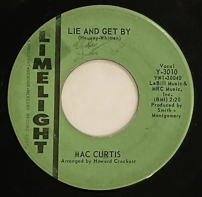Mac Curtis – Lie And Get By / 12th. Of June – Limelight–Y-3010 - 1963 Rockabilly • $20