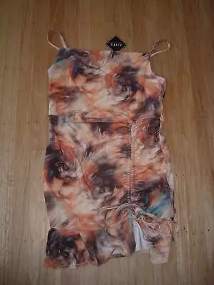 NWT ZAFUL FOREVER YOUNG Juniors Size XL  Tie-Dye Shirred Adjustable Dress NEW • $14.65