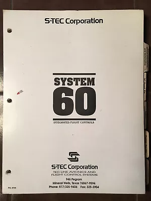 S-TEC System 60 Autopilot Service Manual • $216.14