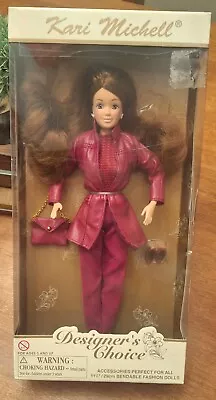 Vintage Kari Michell Designer's Choice 11 1/2  Fashion Doll New In Box Burgundy • $25