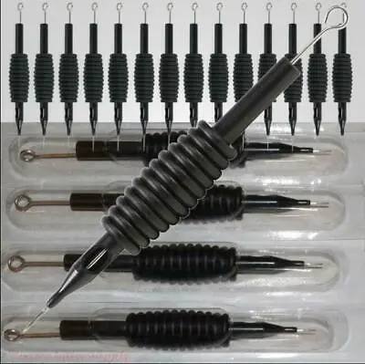 1-200 Pcs    Tattoo Needle With Tube 3/4 Grip And Tip U-Pick • $9.06