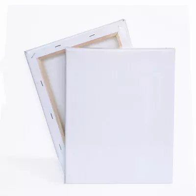 Canvas Artist Stretched Acrylic Primed Box Framed Cotton Art Craft Blank Chunky • £3.99