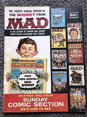 Vintage Mad Magazine Fourth Annual Edition The Worst From Mad 1961 • $2