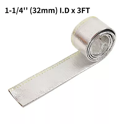 1-1/4'' Insulation Sleeve Metallic Heat Shield Sleeve Wire Hose Protect Cover 3' • $9.21