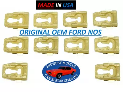NOS Ford F100 F150 F250 Truck Body Cab Bed Side Belt Molding Trim Clips 10pcs OR • $16.73