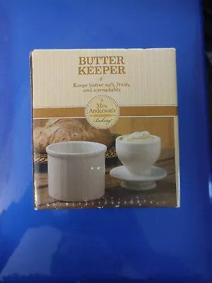 Harold Import Company HIC Serving Tools Round Butter Keeper 4  X 3 1/2  Cera... • $19.99