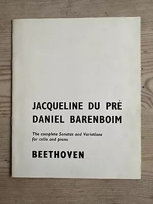 Jacqueline Du Pre Daniel Barenboim 1969 Beethoven • £35