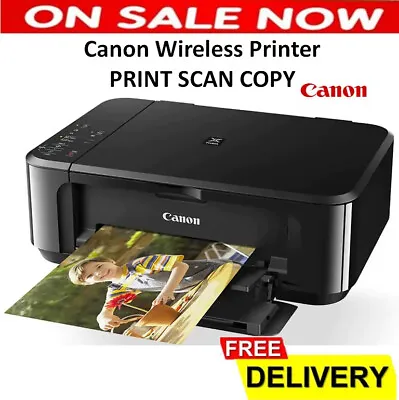 $89 • Buy Canon Colour Wireless Printer PRINT SCAN COPY Scanner Copier Document Printing
