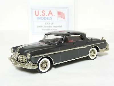 USA Motor City US-2F 1/43 1955 Chrysler Imperial Handmade White Metal Model Car • $239.99