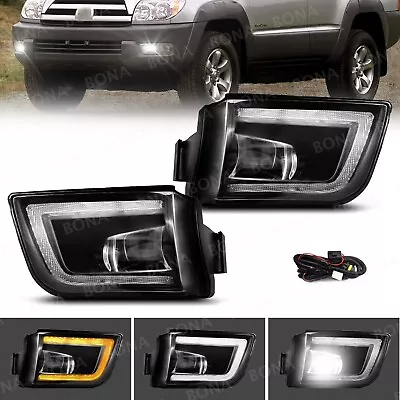 Pair For 2003-2005 Toyota 4Runner LED Fog Lights Front Bumper Lamps+DRL+Wiring • $98.99