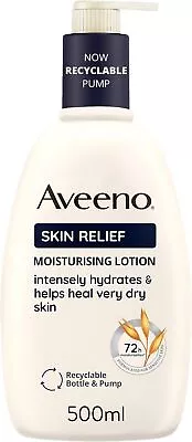 Aveeno Skin Relief Moisturising Lotion Dry And Irritable Skin Care 500ml • £10