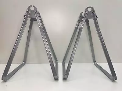 2 For $65 SPECIAL Vintage Bicycle DISPLAY STAND  A  FRAME Antique Bikes SILVER • $65