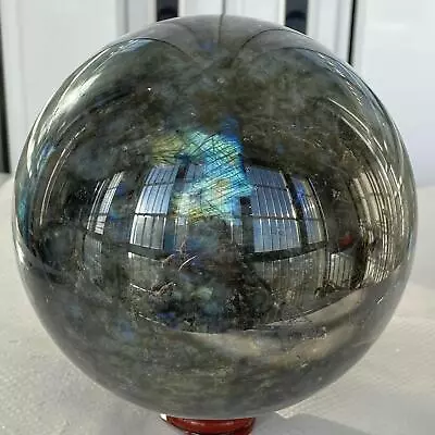 3160g Natural Labradorite Ball Rainbow Quartz Crystal Sphere Reiki Healing • $0.99