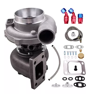 GT30 GT3037 GT3076 Turbo For  2.5L-3.0L Water Cooled + Oil Reyurn Feed Line Kits • $323.95