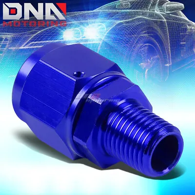 8-an Female Flare To 1/4  Npt Male Blue Aluminum Expander B-nut Swivel Fitting • $7.08