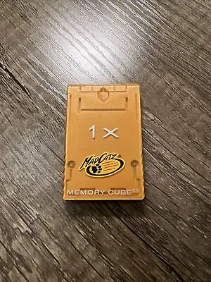 Mad Catz Orange Memory Cube 59 1X Memory Card For Nintendo GameCube Tested • $8.50
