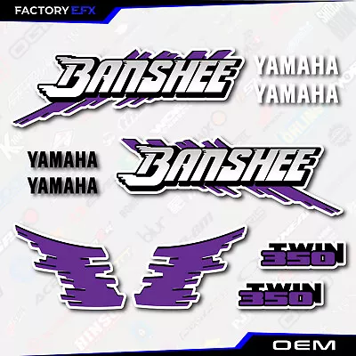 Purple Retro Graphics Kit Fits 1991-93 Yamaha Banshee 350 Set Decal High Quality • $49.99