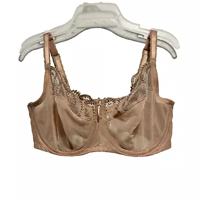 Wacoal Underwired Adjustable Balconette Bra Sheer Beige 34DDD • $20.99