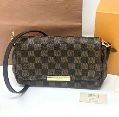 $1700 • Buy LOUIS VUITTON Favorite PM Damier Ebene Crossbody Clutch Discontinued /Sold Out!