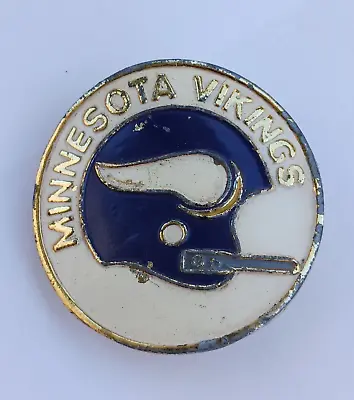 ~Mens Original 1971 Vintage Minnesota Vikings NFL Belt Buckle Football~ • $29.95