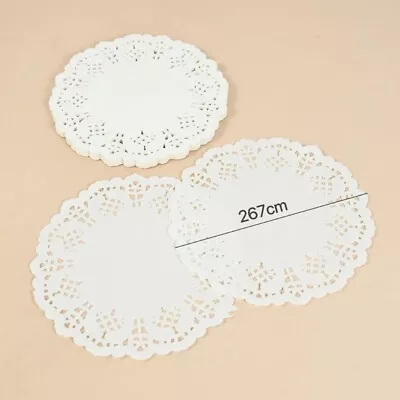 Special Hollow Out Design Round Paper Lace Doilies Perfect For Cake Placemat • $25.18