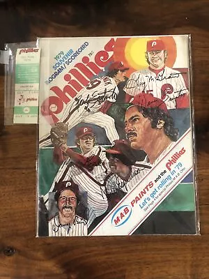 1979 Phillies Vs. Mets Souvenir Scorecard Program Bullpen Cover With Ticket • $15