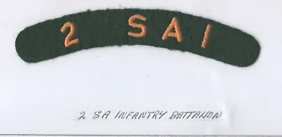 £7.50 • Buy South  African Army 2nd SA Infantry Shoulder Title, Pre 1994