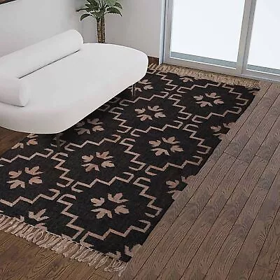 Kilim Wool Jute Rugs Runner Carpet Dhurrie Boho Traditional Nordic Navajo Gifts • $120.53