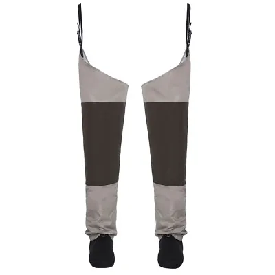 Fly Fishing Waders Stocking Foot Hip Breathable Thigh Waterproof Leg Pants Wader • $53.99