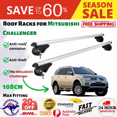 Roof Racks | For Mitsubishi Challenger -1998 - 2015 Car Top Universal Cross Bar✅ • $115.95