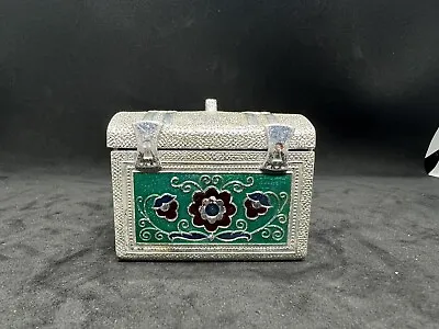 Vintage Miniature Casket Box Metal Mini Dower Chest SMO 60s USSR Soviet • $18