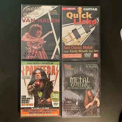 Heavy Metal Guitar Lesson DVDs Van Halen Rhoads Pantera Oli Herbert - SEALED • $59.99