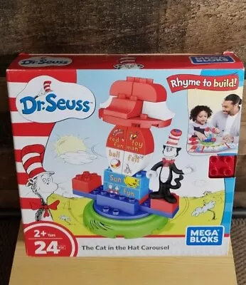 NEW Mega Bloks Dr. Seuss The Cat In The Hat Carousel Building Set Toddler Toy • $21.98