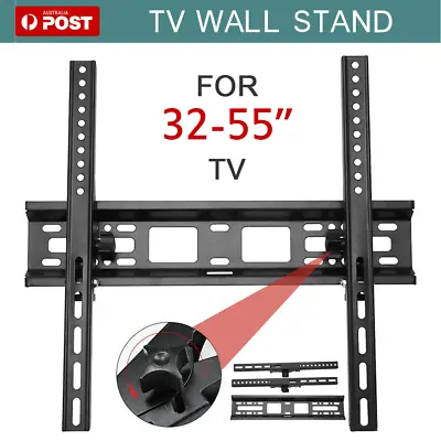 $14.09 • Buy TV Wall Mount Bracket Tilt Slim LED LCD 32 42 50 55 Inch Universal TV Bracket 