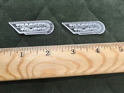 ! Two Silver Vintage Skateboard  Mini  Tracker Trucks   Decals   Nos 1980's • $10