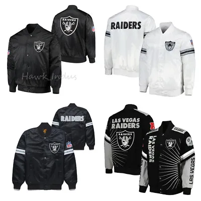 NFL Las Vegas  Oakland Raiders Varsity  Jacket Vintage Style Bomber Jacket • $95