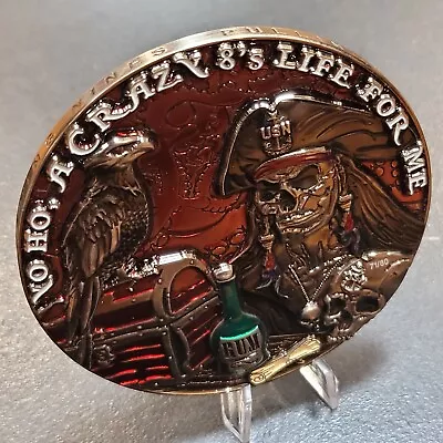 US Navy Chief Crazy 8 SCPO Challenge Coin G.I.D. • $75