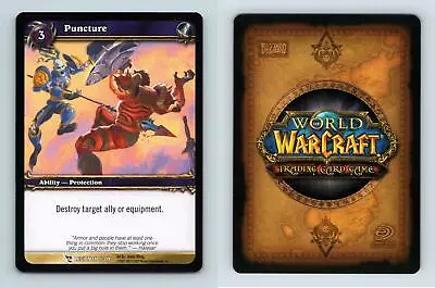 Puncture #118/319 March Of The Legion Common Warcraft 2007 TCG Card • $2.09