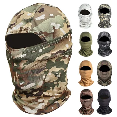 £4.68 • Buy Tactical Camouflage Balaclava Full Face Mask Head Gear Neck Gaiter For Cycling