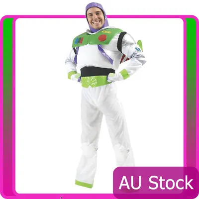 Delux Buzz Lightyear Costume Toy Story Mens Disney Fancy Dress Book Week Outfit • £60.12