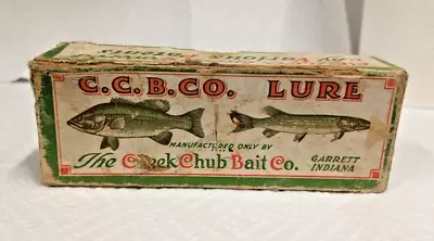 Vintage Creek Chub No.908  Pikie Minnow  Rainbow Fishing Lure Box (Box Only) • $5.99