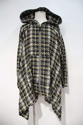 Vivienne Westwood Man Fancy Tweed Cape Coat Black Yellow White Used From Japan • $535.50