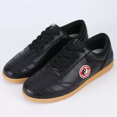 Genuine Leather Kung Fu Tai Chi Shoes Martial Art Shoes Sport Sneakers Cowhide • $48.99