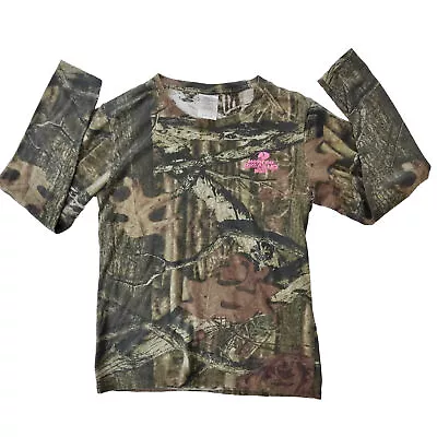 Mossy Oak Break Up Infinity Womens Small Camo Long Sleeved Light Shirt • $8.88