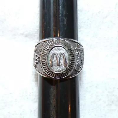 Vtg McDonald's QSC Employee Class Ring Service Award Balfour Size 9 • $85