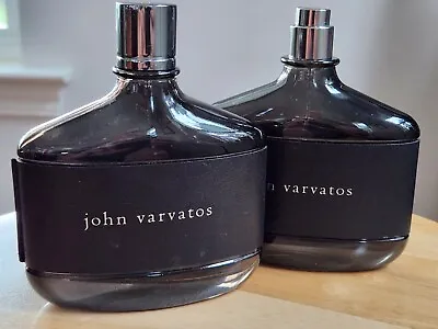 John Varvatos Vintage 4.2 Fl Oz 125 ML  * EMPTY Cologne Bottle * - Lot Of 2 • $6.79