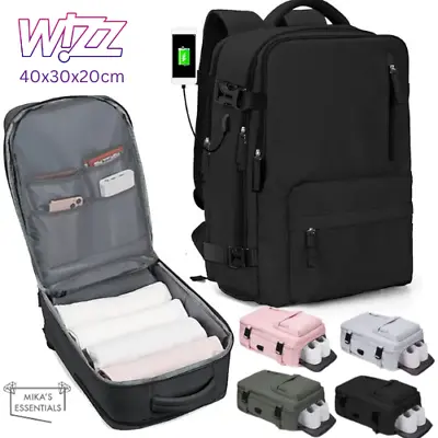 Wizzair Cabin Bag 40x30x20 Underseat Carry On Hand Luggage Flight Backpack Bag • £31.99