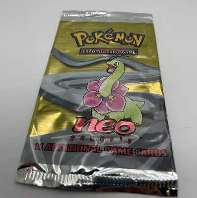 Pokemon Neo Genesis 1st Edition EMPTY Pack Meganium #PT48 • $0.99