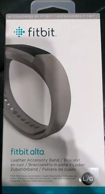 Fitbit Alta Original  Leather Accessory Band - Graphite Large . • $17.90